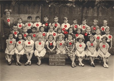 Ecole des sœurs, 3e année gardienne (1954)