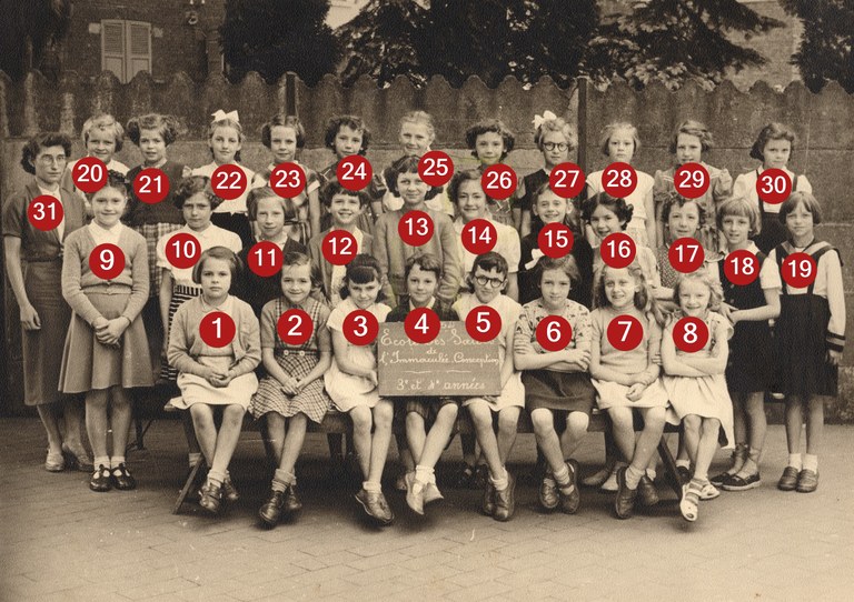 Les 3e et 4e années en 1952