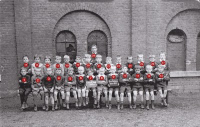 Classe de garçons en 1919-1920