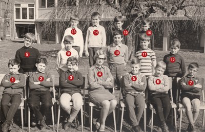 Classe de garçons en 1967-1968