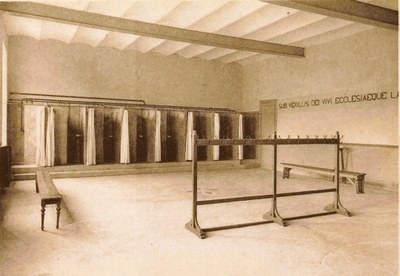 Les douches, vestiaires