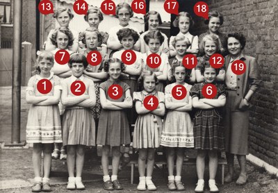 Photo de classe de filles
