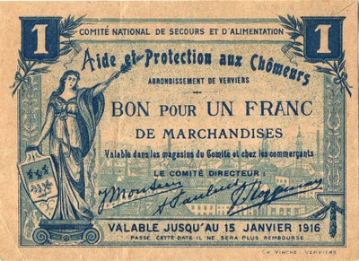 Bon pour 1 franc de marchandises (1916)