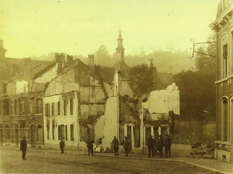 Dolhain - Rue Guillaume Maisier en 1914-1918