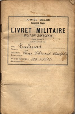 Livret militaire de Pierre Talmas