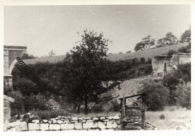 Destruction du pont de Bellevaux par l'armée belge