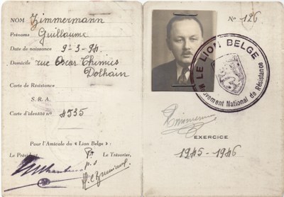 Carte d'identité le Lion Belge de Guillaume Zimmermann