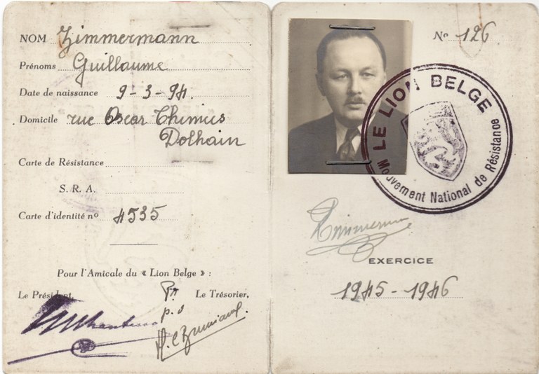 Carte d'identité le Lion Belge de Guillaume Zimmermann