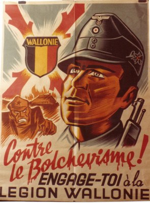 Affiche invitant à rejoindre la légion wallonne.