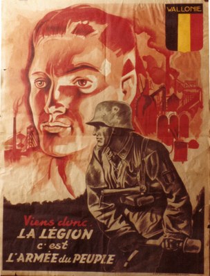 Affiche invitant à rejoindre la légion wallonne.
