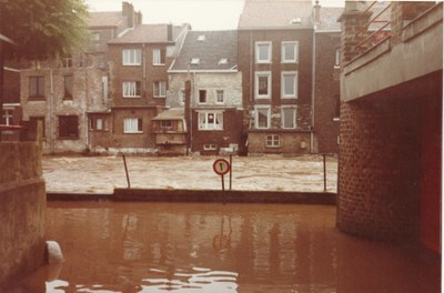 Inondation de la Vesdre au niveau du Pireux