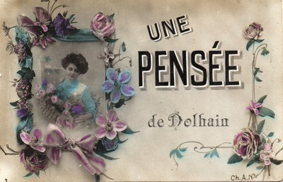 Carte postale "Une pensée de Dolhain"