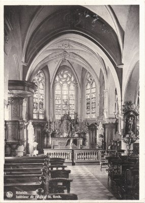 Vue intérieure de l'Eglise St-Roch