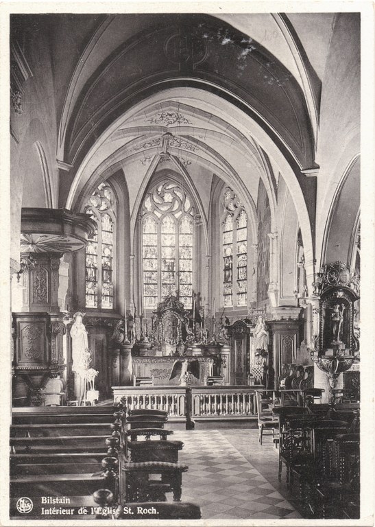 Vue intérieure de l'Eglise St-Roch
