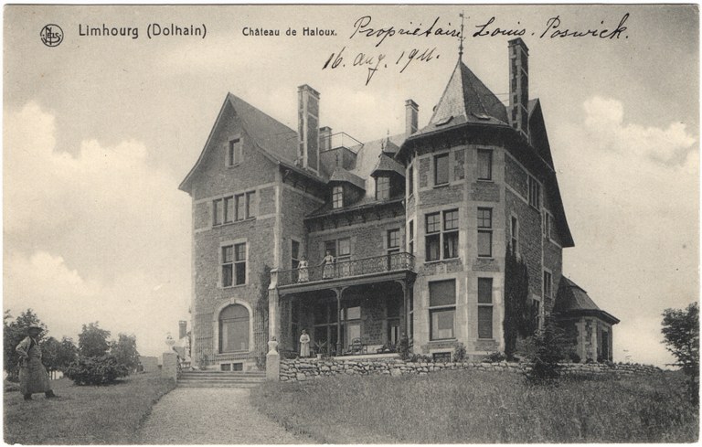 Château de Halloux le 16 août 1911