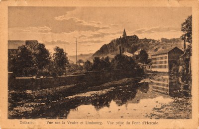 Vue de l'église depuis la Vesdre