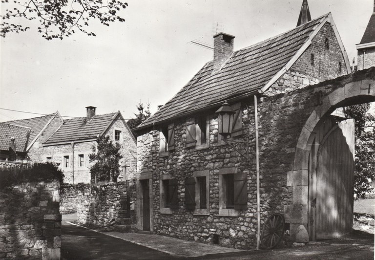 Maison derrière les arbres Bragard