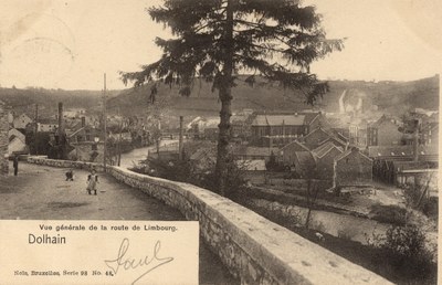 Vue générale de la route de Limbourg vers 1900