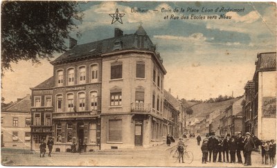 Dolhain - Coin de la Place Léon d'Andrimont et de la Rue des Ecoles (1920)