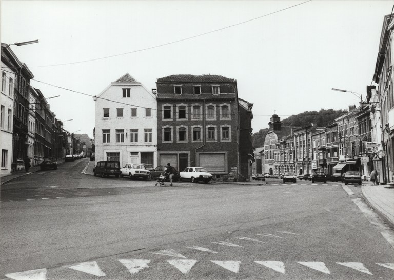 Dolhain - croisement entre la rue Guillaume Maisier et la rue Oscar Thimus en 1988