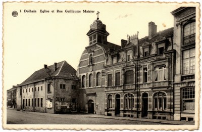 Dolhain - La Rue Guillaume Maisier et son Eglise vers 1950