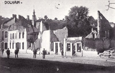 Rue Guillaume Maisier - Bâtiments après un bombardement