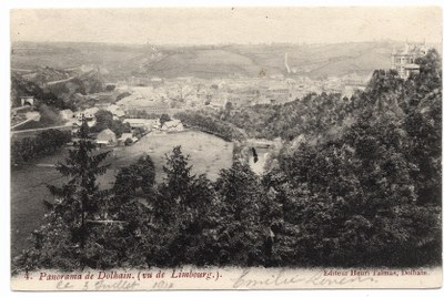 Panorama vers Dolhain depuis Limbourg
