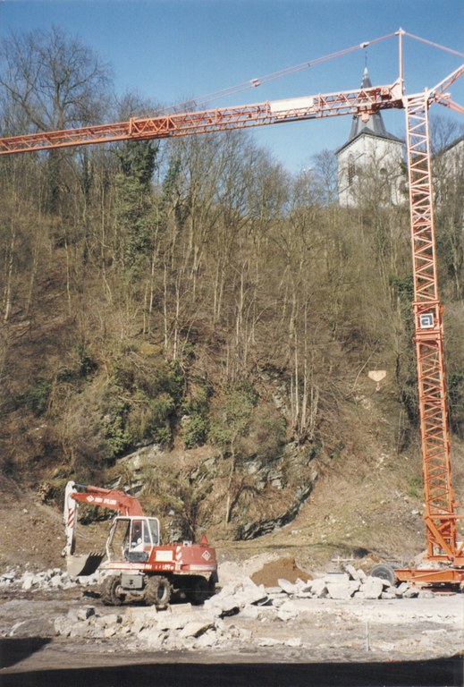 Début fondation de la caserne des pompiers