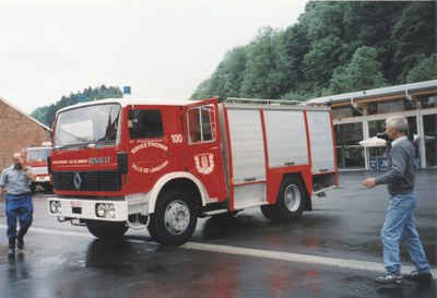 Exposition des camions de la caserne des pompiers
