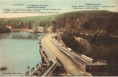 Barrage de la Gileppe en 1900