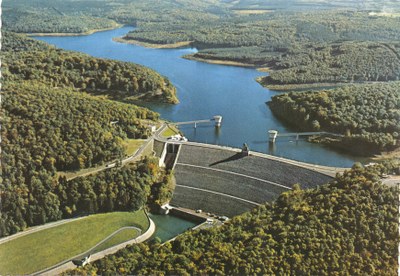 Barrage de la Gileppe - vue aérienne