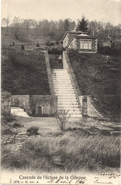 Cascade de l'écluse de la Gileppe (1900)
