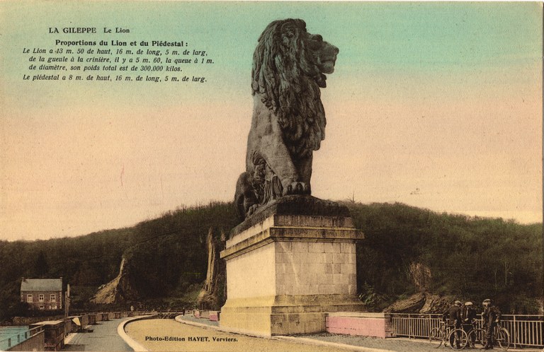 Lion de la Gileppe en gros plan