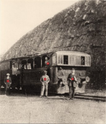 Dolhain - tram vicinal à vapeur vers 1920