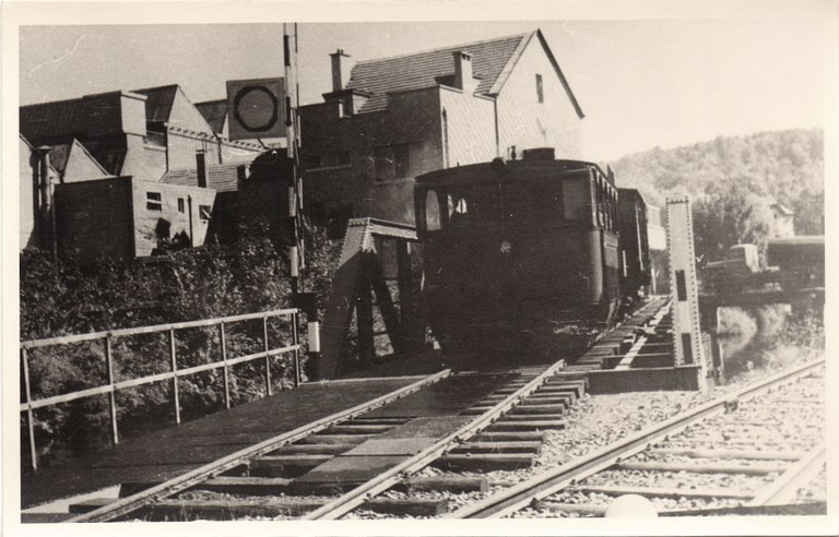 Goé - tram vicinal raccordement Despa vers 1950