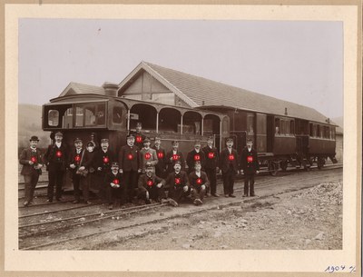 Goé - Vicinal à vapeur en 1904