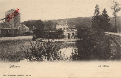 La Vesdre à Béthane vers 1900