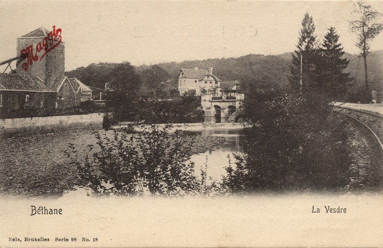 La Vesdre à Béthane vers 1900