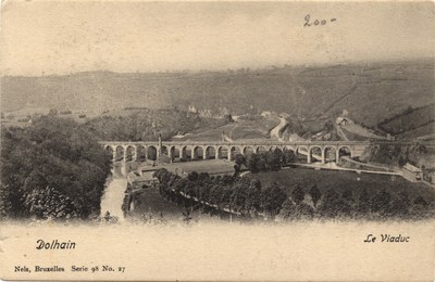 Vue sur l'étendue du Viaduc vers 1900
