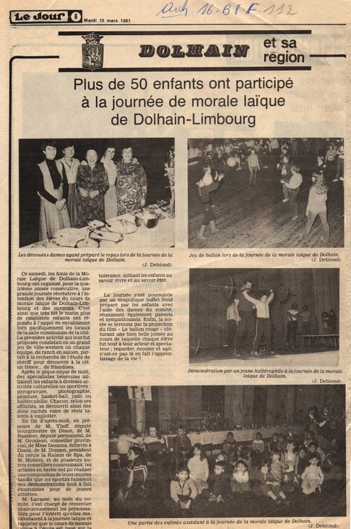 Journée annuelle de la morale laïque