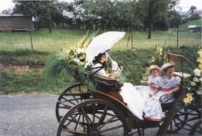 Les mariés en calèche