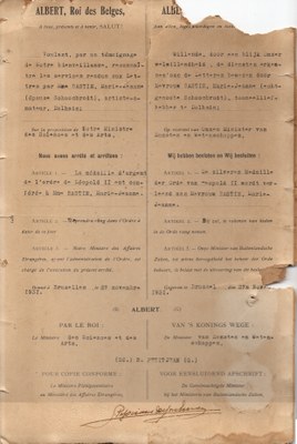 La récompense en 1931