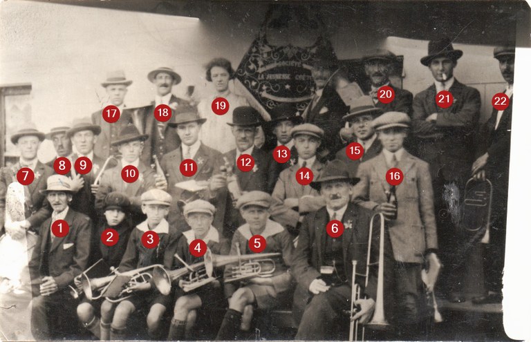La fanfare de Goé début des années 1900