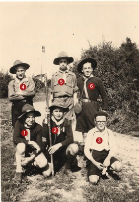 1945 - Camp à Surister