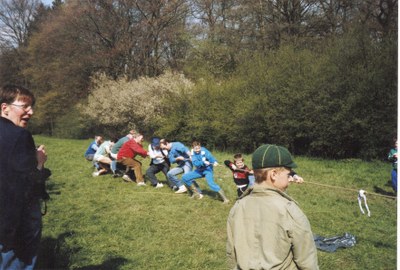 1989 - 50 ans de scoutisme à dolhain - Epreuve du tir à la corde