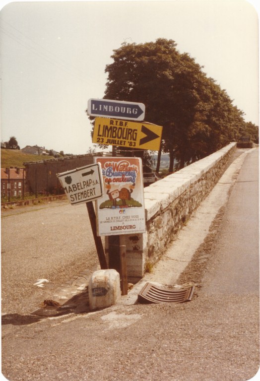 Panneaux placés au pied du Thier de Limbourg