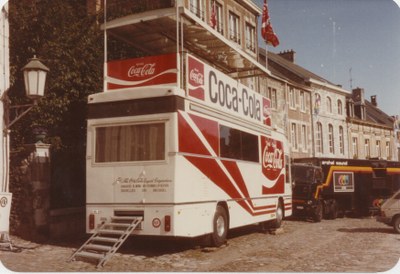 Le car publicitaire de Coca Cola