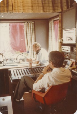 A l'intérieur du studio d'émission