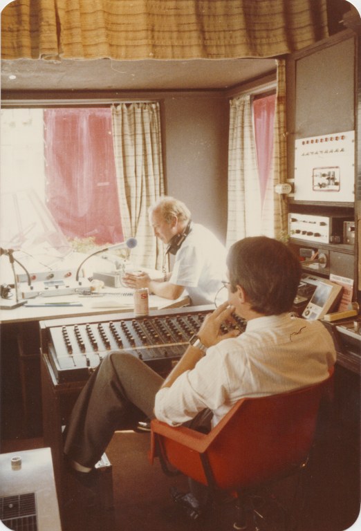 A l'intérieur du studio d'émission