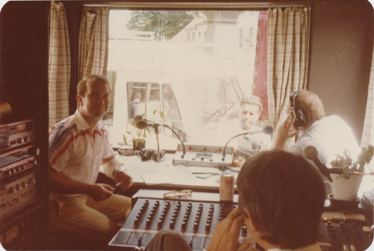 A l'intérieur du studio mobile de la RTBF
